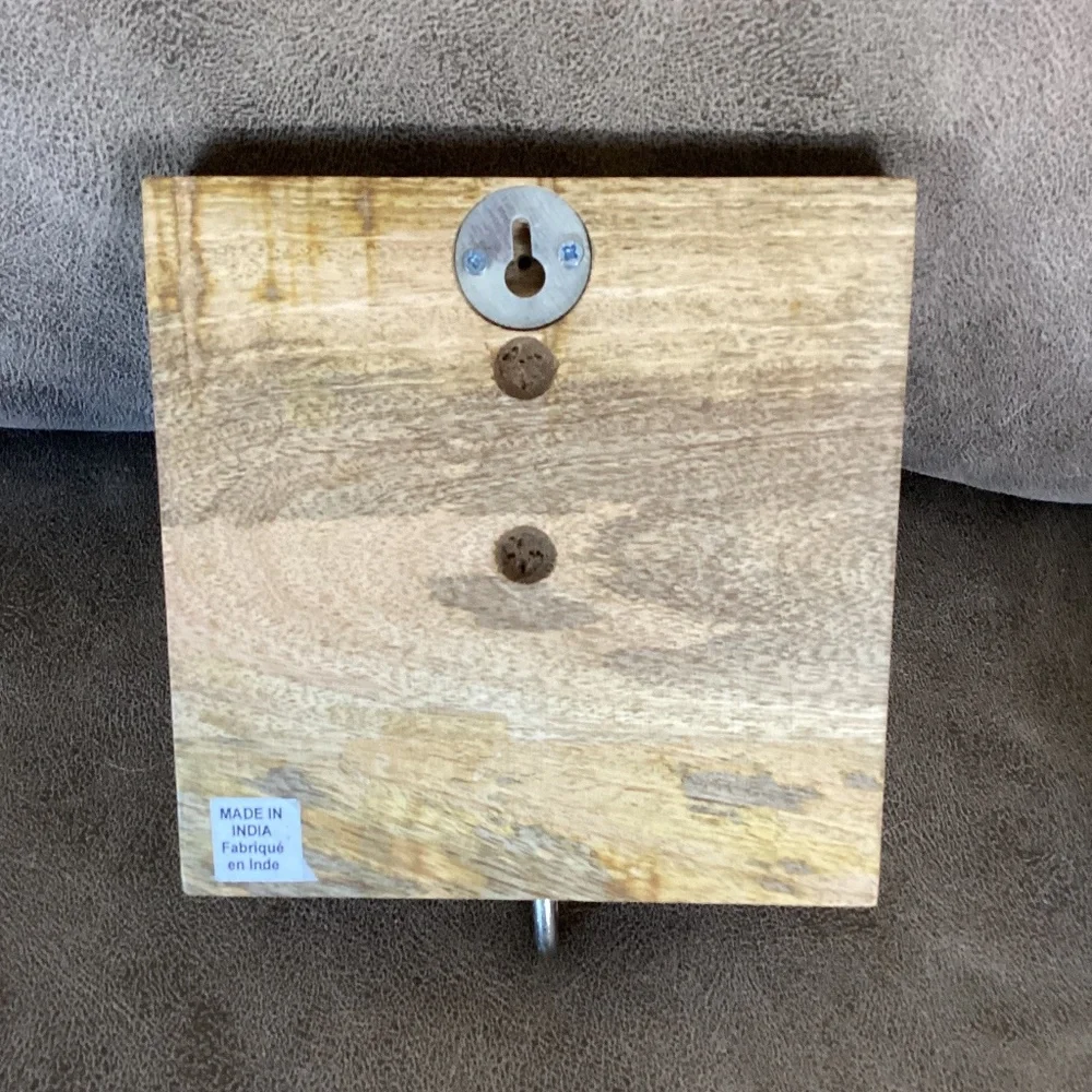 Seahorse wood wall hook